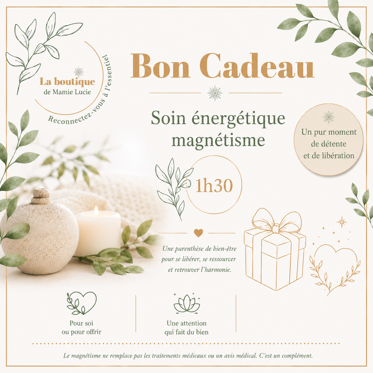Soin énergétique - Magnétisme 1h30