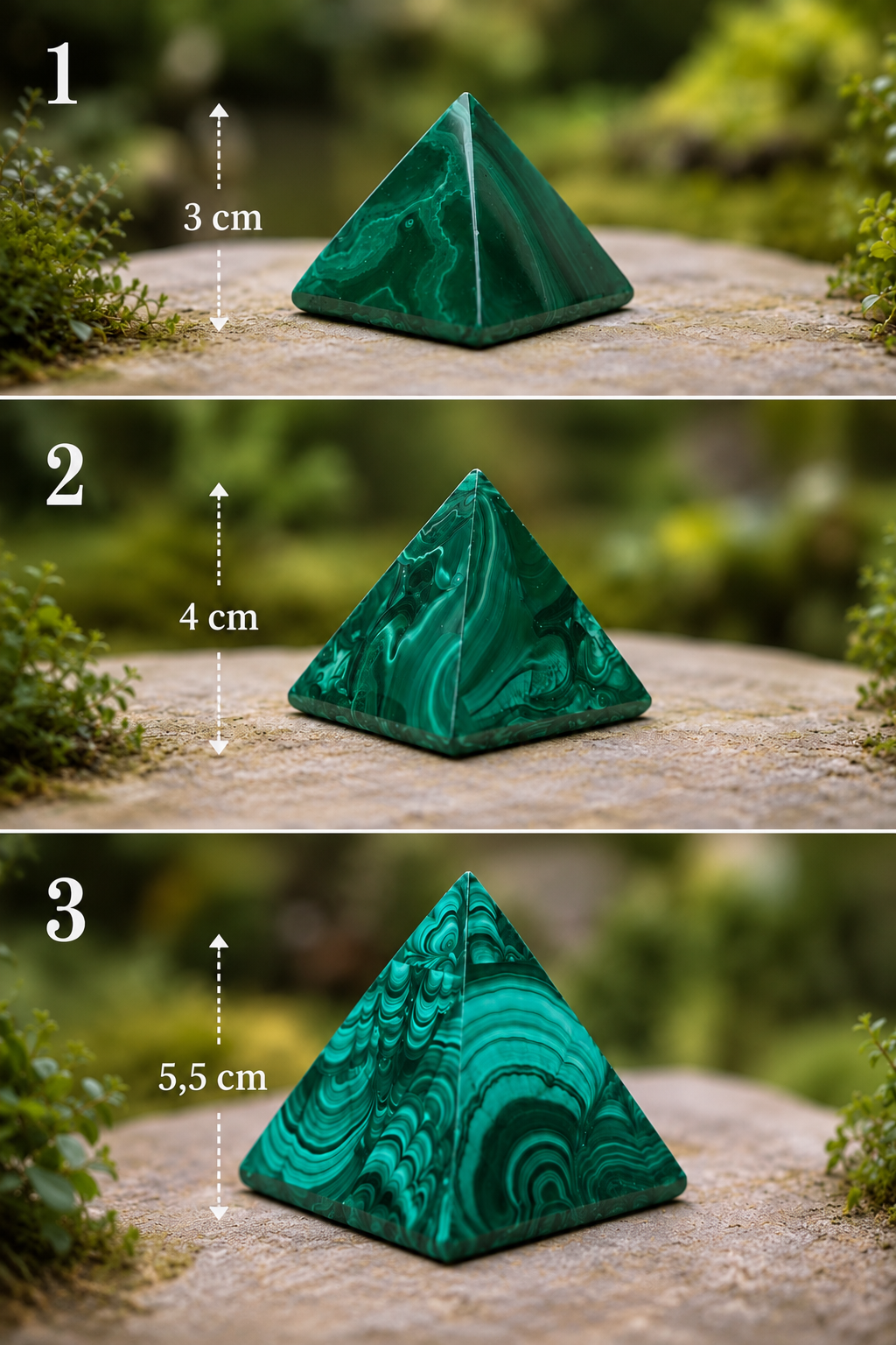 Pyramide malachite