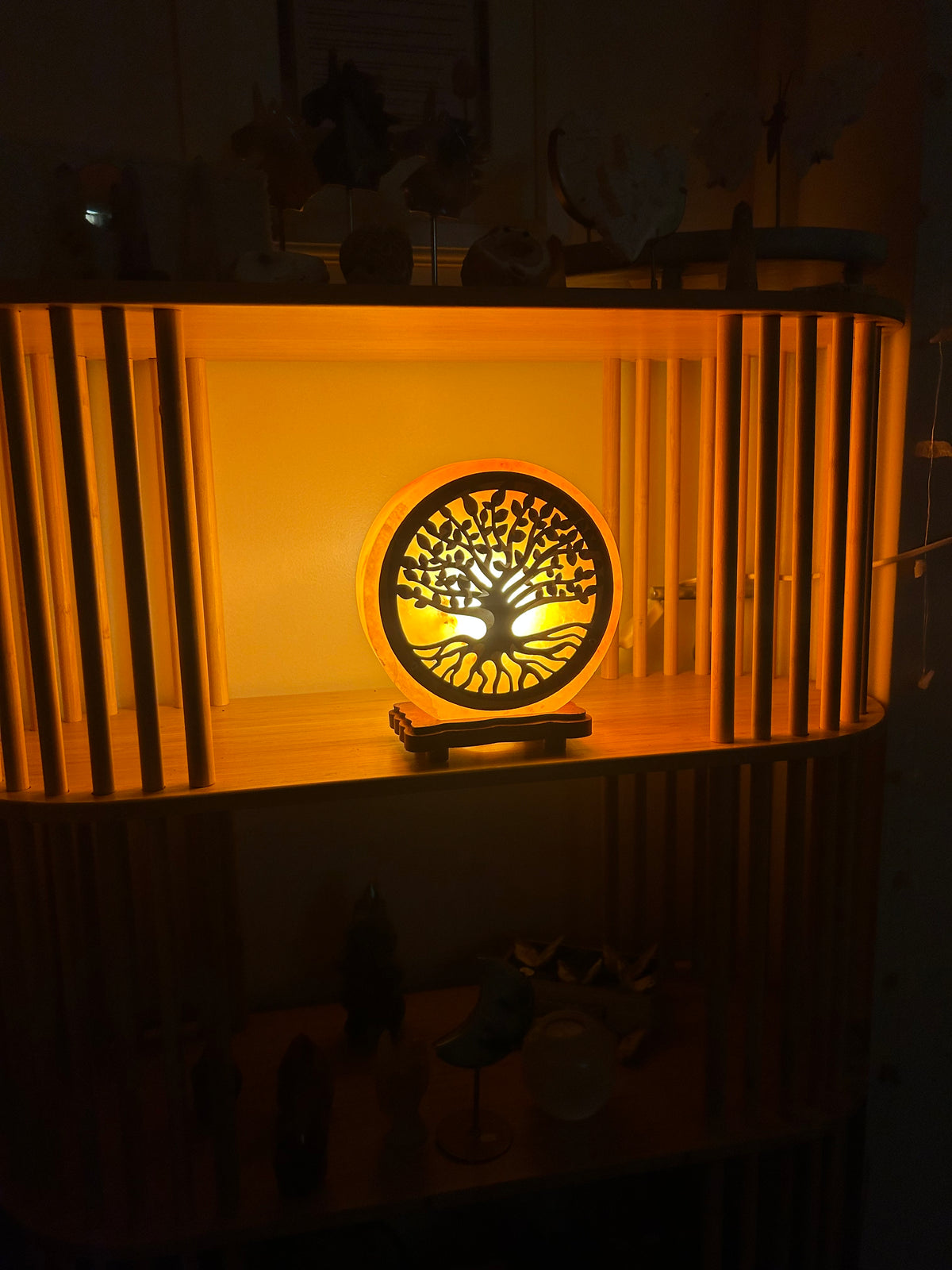 Lampe en Sel d’Himalaya arbre de vie