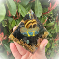 Orgonite Arbre de Vie - Obsidienne & Œil de Tigre