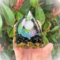 Orgonite Obsidienne & Cristal de Quartz