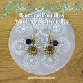 Boucles d’oreilles Améthyste ensoleillée