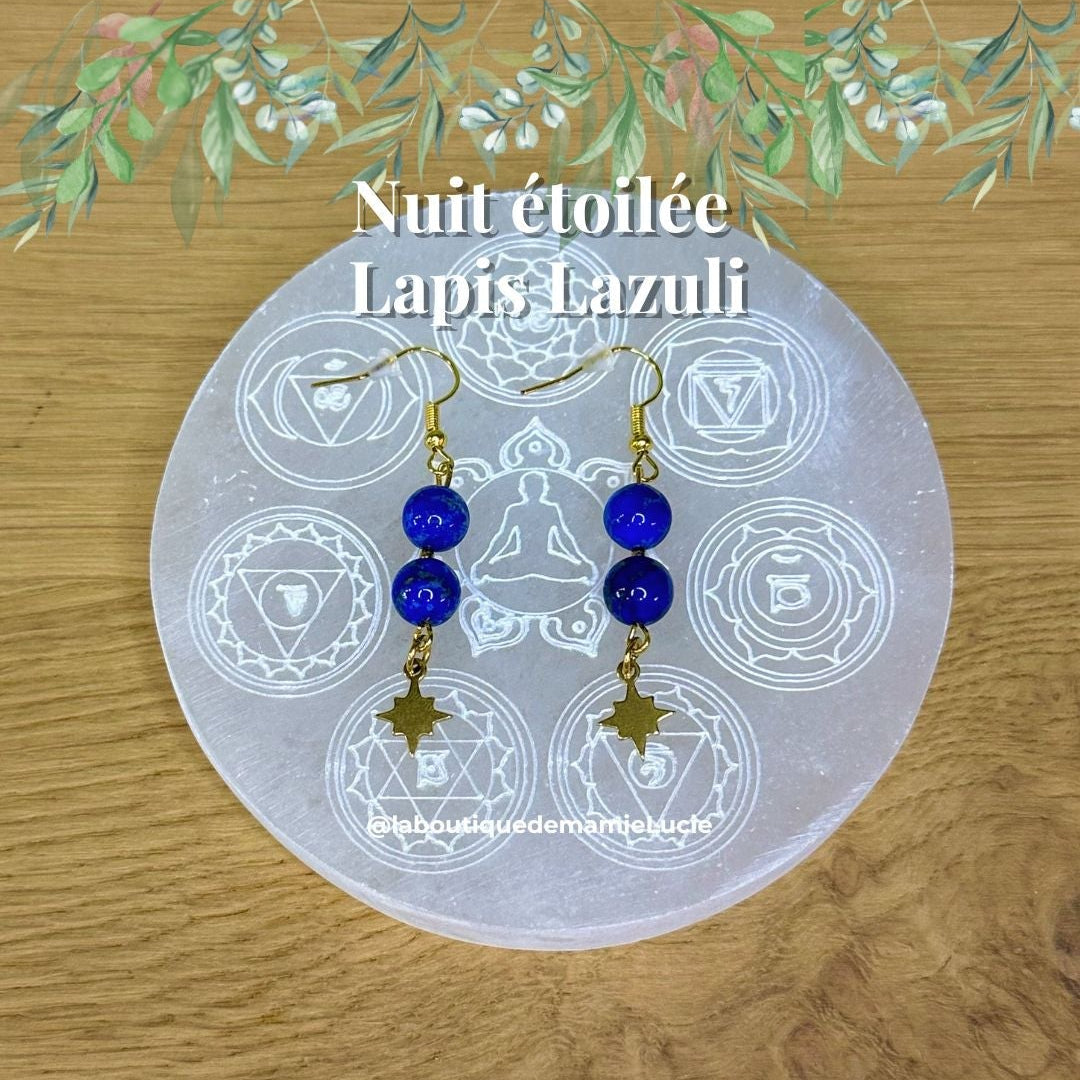 Boucles d’oreilles Nuit étoilée