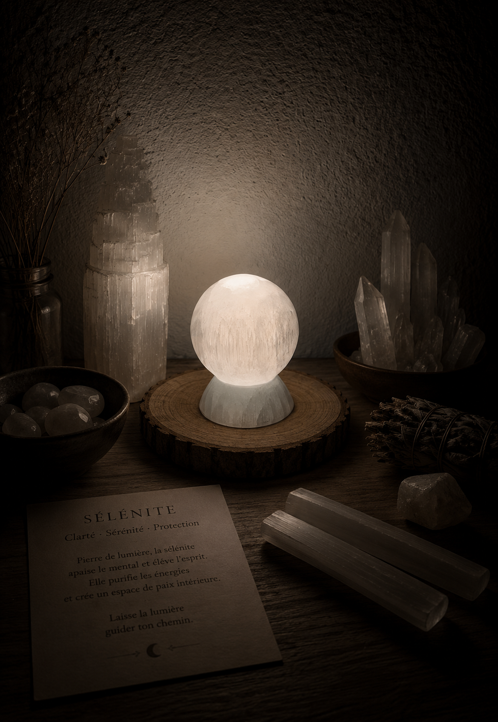 boutique de Mamie Lucie, lampe en sélénite, en sélénite, sélénite, pierre naturelle, lithothérapie, pierres naturelles, minéraux naturels, bien-être, purification énergétique, apaisement, sérénité, harmonie, énergie positive, méditation, décoration spirituelle, Saint-Louis, Bâle, Strasbourg, Colmar, Mulhouse, Dietwiller, Obersaasheim