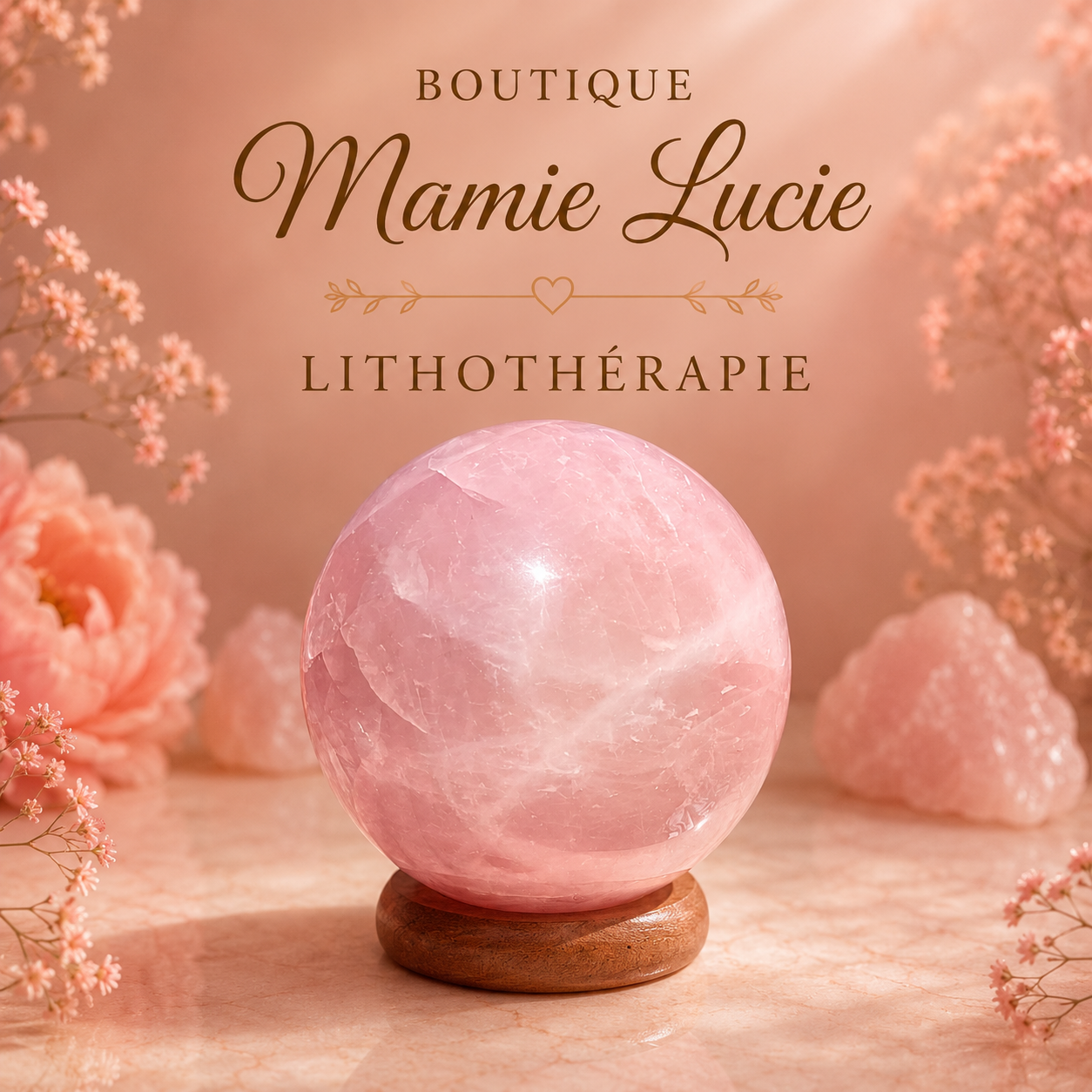 boutique de Mamie Lucie, quartz rose, quartz rose naturel, lithothérapie, pierre naturelle, bien-être, amour, douceur, apaisement, sérénité, harmonie, équilibre émotionnel, confiance en soi, méditation, énergie positive, Saint-Louis, Bâle, Strasbourg, Colmar, Mulhouse, Dietwiller, Obersaasheim